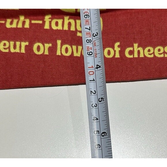 Trader Joe's Bag Tote Canvas NWT Cheese Adventures Shopping Reusable Large Cute - Picture 8 of 9